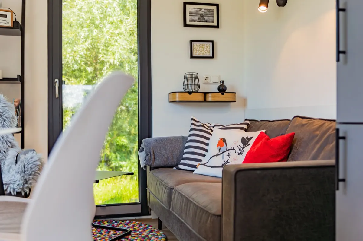 Sofaecke in einem Tiny House